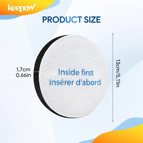 Vista 6 de KEEPOW Filtro de Reemplazo de Aspiradora para Eureka Vacuum Power Speed NEU182B, NEU181, NEU182A, NEU188A, NEU192A, NEU180, NEU180C, NEU182, NEU202