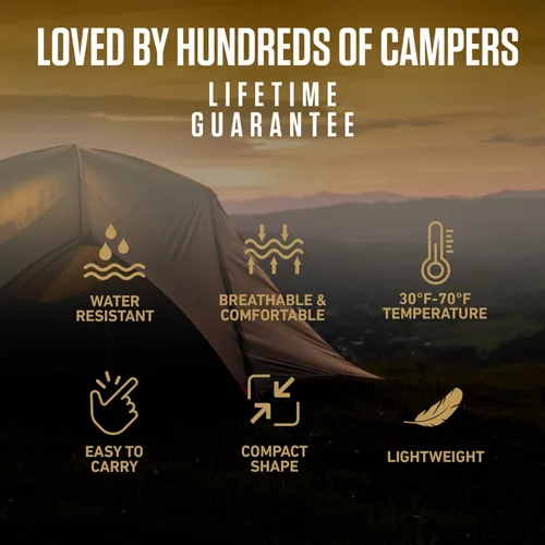 Vista 7 de VENTURE 4TH Saco de dormir para mochileros – XXL, tamaños dobles e individuales – Saco de dormir ligero para clima cálido y frío para adultos, niños