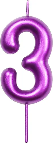 Vista 14 de DERVENTA Vela con números de 2.36 pulgadas, decoración perfecta para cumpleaños, brunch, postre, pastel, 1 pieza (número 0 rosa)