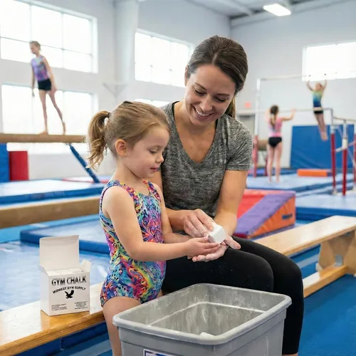 Vista 3 de Tiza de gimnasio taiwanés – Bloques de carbonato de magnesio premium para levantamiento de pesas, escalada en roca y gimnasia – Tiza de mano de alto