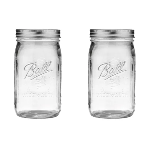 Vista 13 de Ball Mason, Frascos de mermelada con tapas y bandas, Set de 12 unidades de 4 oz, 4 onza, Transparente