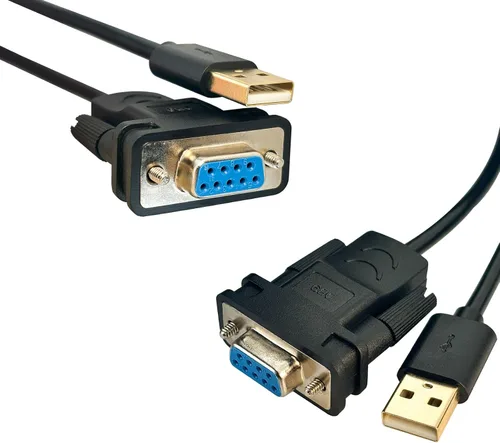 Vista 5 de DSD TECH SH-RS232G USB al microprocesador incorporado del cable hembra serial DB9 FTDI FT232RL