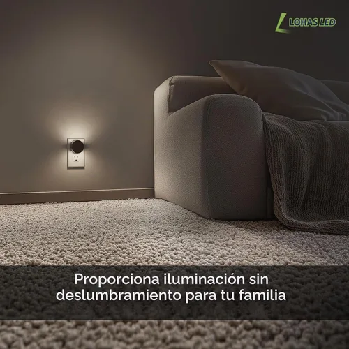 Vista 6 de L LOHAS LED Luces nocturnas que se enchufan a la pared