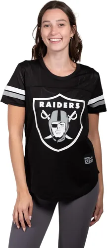Vista 22 de Ultra Game Women's NFL Official Soft Mesh Varsity Stripe T-Shirt