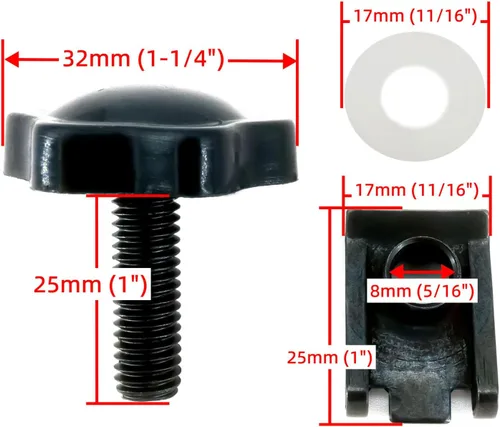 Vista 6 de Americruise - Cerraduras negras para alforjas de motocicleta, tornillos antirrobo para alforja para Harley Touring Street Glide Electra Glide Road
