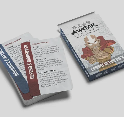 Vista 4 de Magpie Games Avatar Legends El juego de rol: expansión de mazo de acción de combate - Baraja de combate de 55 cartas