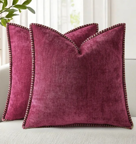 Vista 12 de decorUhome Juego de 2 fundas de almohada de felpilla suave y acogedora de otoño de 12 x 12 pulgadas, fundas decorativas modernas de terciopelo Aqua