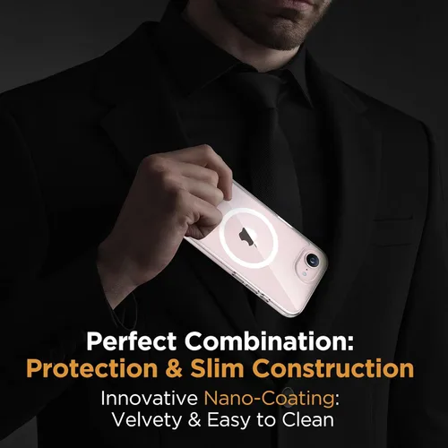 Vista 7 de Miracase Funda para iPhone 16e para MagSafe [con 2 protectores de pantalla] [protección superior de grado militar] antihuellas, translúcida mate a