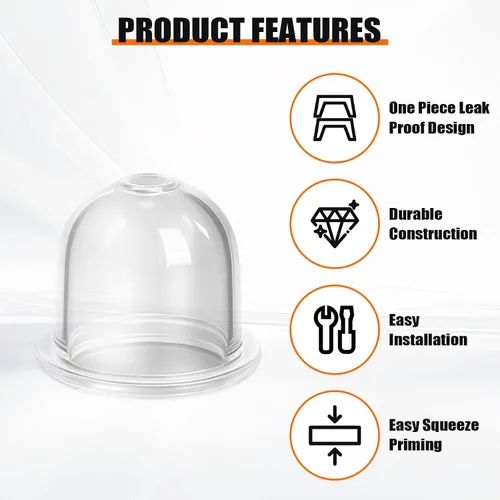 Vista 3 de Podoy Bombilla Prime 4226 121 2700 compatible con Stihl Homelite Echo Robi Zama 0057003 0057004 0058001 FS45 FS46 FS55 FS55R FS72 FS80 FS85 FS87