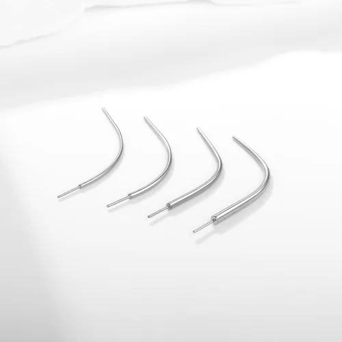 Vista 4 de Xpircn 20G 18G 16G 14G Threadless Piercing Taper Stainless Steel Piercing Taper Insertion Pin for Nose Lip Monroe Ear Tragus Helix Push in Body