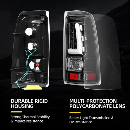 Vista 8 de DWVO Conjunto de luces traseras LED Compatible con 1999-2006 Chevy Silverado 1500 2500/2007 Silverado Classic / 99-02 GMC Sierra 1500 2500/01-02