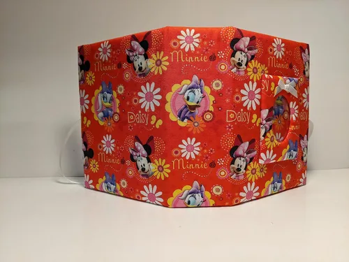 Vista 3 de Disneys Minnie Mouse and Daisy Fabric Baby Girl Photo Album - Handmade - Holds 100 4x6 photos
