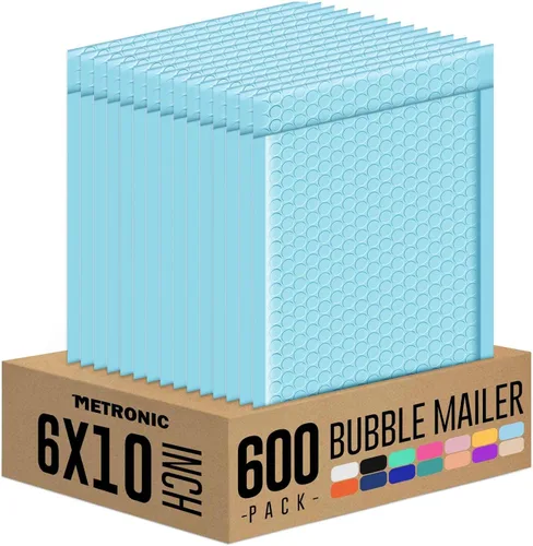 Vista 54 de Metronic Sobres de burbujas de 6 x 10 pulgadas, paquete de 100 sobres Azul