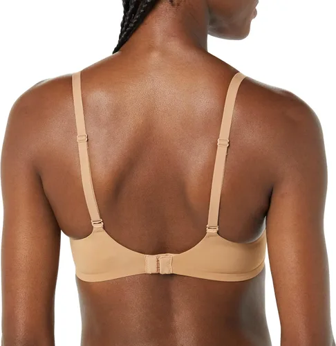 Vista 3 de Tienda Essentials Sujetador inalámbrico de microfibra ligeramente forrado para mujer, paquete de 2