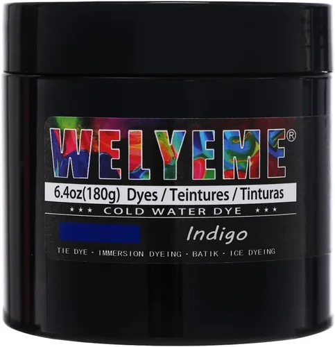 Vista 38 de Polvo de tinte para agua fría, surtido de 8 colores, 7/2-oz. frascos a granel, para teñido anudado, batik, teñido con hielo
