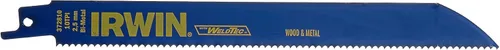 Vista 2 de Irwin Tools IRWIN 372810B - Hojas para sierra recíproca, corte de madera/metal, 8 pulgadas, 10 TPI, paquete de 25