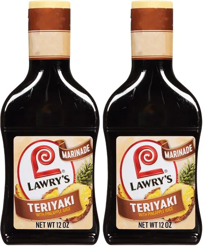 Vista 27 de Lawry's Teriyaki con adobo de jugo de piña, 12 fl oz