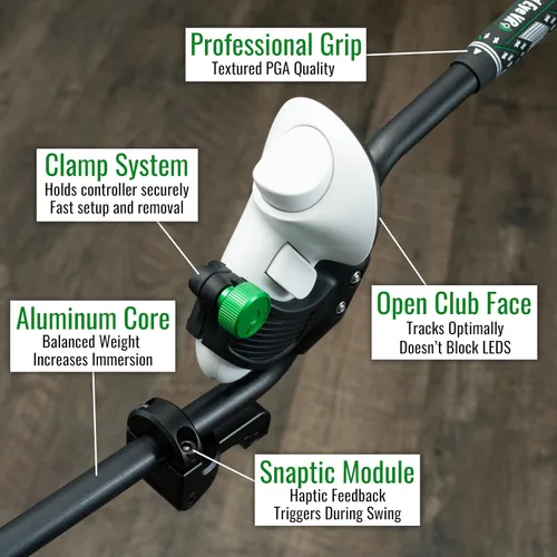Vista 3 de DeadEyeVR - DriVR Golf Club for Quest - Realistic VR Golf Simulator Handle - Weighted VR Golf Club Grip for Enhanced Play (DriVR Apex)