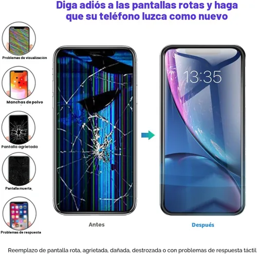 Vista 5 de EFAITHFIX para iPhone 11 Reemplazo de pantalla LCD de 6.1 pulgadas, ensamblaje de marco, pantalla LCD y digitalizador de pantalla táctil 3D con kit