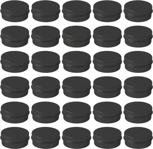 Vista 13 de 30 unidades de latas de aluminio de 0.5 oz envases vacíos de bálsamo Dorado