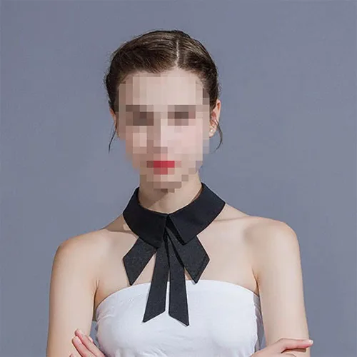 Vista 3 de Vpang - Collar falso desmontable con cuello falso, diseño de cuadros