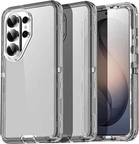 Vista 19 de AICase Funda transparente 3 en 1 para Samsung Galaxy S26, resistente protección contra caídas, cuerpo completo, a prueba de golpes, a prueba