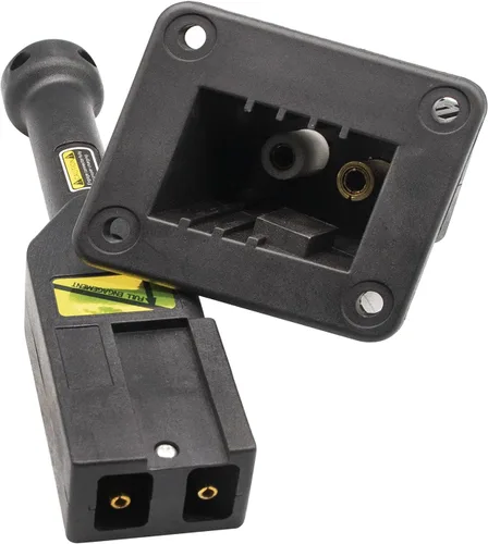 Vista 3 de CLUBRALLY EZGO Receptáculo de cargador PowerWise de 48 V de estilo rectangular y kit de enchufe con mango para Shuttle y ST Express 73051-G30