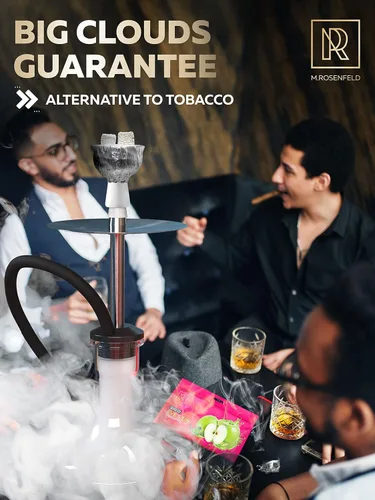 Vista 6 de Shisha de manzana verde cachimba sabores – 3.5 oz (100 g) Shisha sin tabaco y sin nicotina – Sabores de cachimba premium sin tabaco – Humo rico