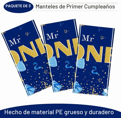 Vista 4 de Tiamon Mantel Mr Onederful de 3 piezas para primer cumpleaños para niños
