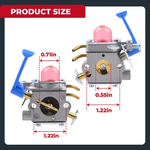 Vista 4 de NIMTEK Carburador 128LD con kits de afinación para Husqvarna 128C 128CD 128L 128LDX 128R 128RJ recortadora de cuerdas reemplaza a Poulan 545081848