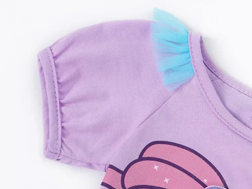 Vista 7 de Eledobby Ropa de princesa para bebés y niñas, enterizo con diadema, disfraz de Halloween, vestido de fiesta de cumpleaños