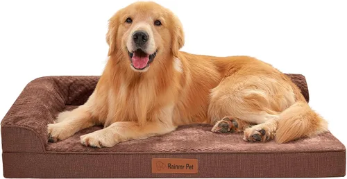 Vista 13 de Cama ortopédica para perros pequeños y medianos, cama de espuma viscoelástica para mascotas con funda extraíble lavable, parte inferior