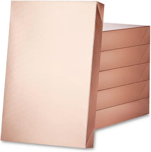Vista 9 de ROSEGLD Cajas de regalo con bandas de envoltura de 9.5 x 7 x 3.5 pulgadas, cajas de regalo con tapas, cajas de regalo para dama de honor con bandas