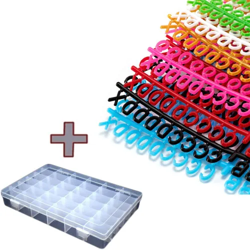 Vista 2 de Letras para tableros de letras de fieltro intercambiables de 3/4 pulgadas con caja (1120 piezas)