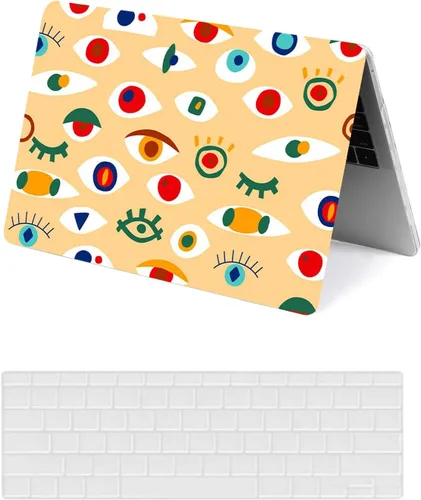 Vista 18 de Funda protectora para MacBook Air 2024 2023 de 15 pulgadas M2 M3 Retina/Touch ID A2941 A3114, carcasa rígida de plástico negro para laptop y León 801