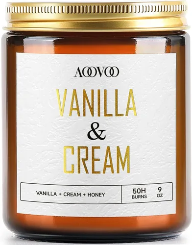 Vista 16 de AOOVOO Velas de canela de manzana, velas perfumadas de 22 onzas, vela de aromaterapia, vela de soja para el hogar perfumada