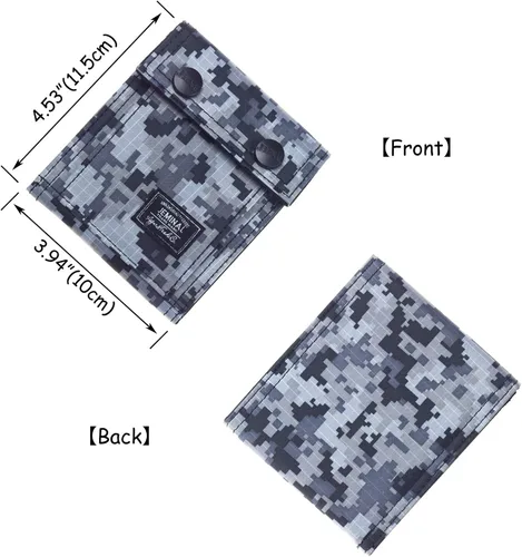 Vista 2 de Carteras de los hombres impreso camuflaje bilingüe adolescentes niños para niños