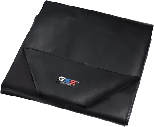 Vista 6 de GSE Games & Sports Expert 12' Cubierta de mesa de tejo de cuero sintético resistente de 12 pies en negro para accesorios de mesa de tejo Negro-12ft