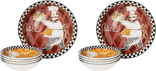 Vista 8 de Certified International Corp Certified International Chefs on the Go - Juego de pasta, multicolor, 5 piezas