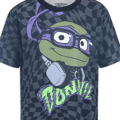 Vista 7 de Nickelodeon Ninja Turtles - Paquete de 4 camisetas para niños pequeños, multicolor