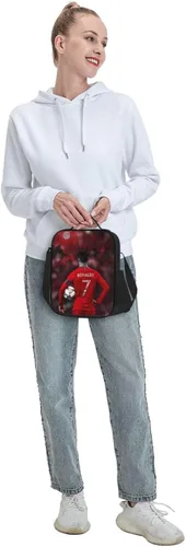 Vista 7 de Bolsa de almuerzo aislada #7 Bolsa de almuerzo impermeable reutilizable bolsas de hielo para bolsas de almuerzo Negro10