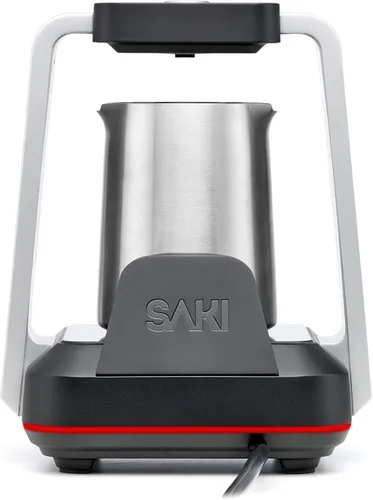 Vista 4 de SAKI - Cafetera eléctrica turca, olla de acero sin plástico, 1-5 tazas
