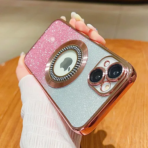 Vista 195 de Misscase Funda magnética con purpurina para iPhone 11 compatible con MagSafe, protección completa, delgada, a prueba de golpes, antiarañazos