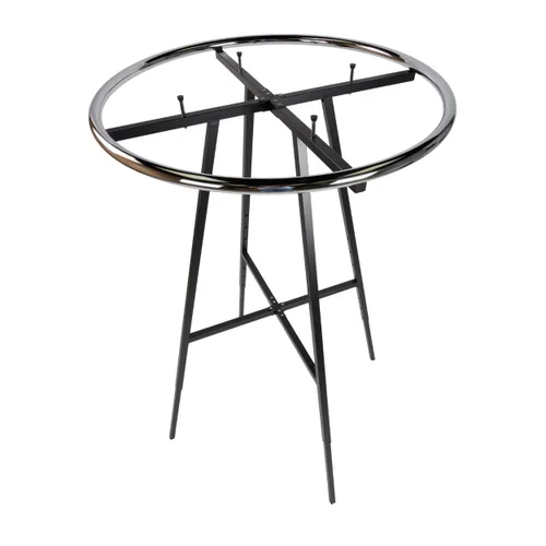 Vista 4 de SSWBasics Perchero redondo negro, perchero de ropa de 36 pulgadas de diámetro, altura ajustable de 48 a 72 pulgadas en incrementos de 3 pulgadas