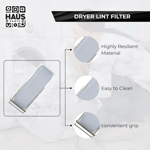 Vista 5 de 339392 339392V Reemplazo de pantalla de filtro de pelusa para secadora – Compatible con Whirlpool, Kenmore, Roper – Reemplaza, 337133, 337448