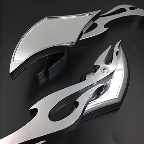 Vista 5 de Espejo personalizado de aleación SMT TWIST DIAMOND compatible con Suzuki GSXR600 750 1000 1100 Hayabusa cromo [B00RUE39SY]