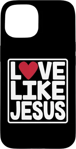 Vista 6 de iPhone 16 Love Like Jesus Valentines Day Heart Case