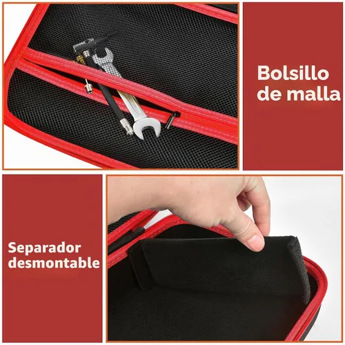 Vista 7 de Estuche rígido de almacenamiento para taladro DEWALT, amoladora angular, para inflador de neumáticos AstroAI y más, funda de transporte EVA de 12 x