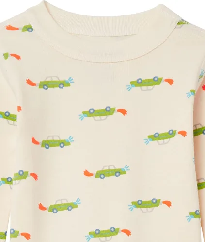 Vista 6 de Moon and Back by Hanna Andersson Unisex Kids' Organic Cotton Long-Sleeve Top and Bottom Pajama Set