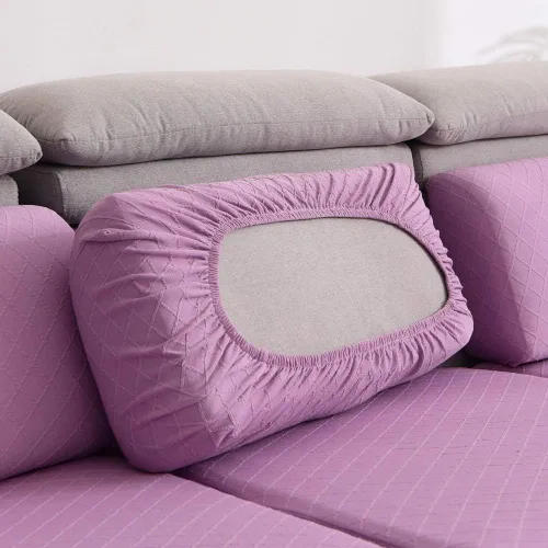 Vista 19 de Protege el cojín del sofá, funda de asiento de silla/sofá biplaza, protectores de cojín de alta elasticidad, poliéster y elastano, protege el cojín